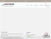Tablet Screenshot of pnrecybeton.fr